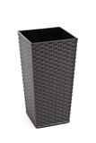 Show details for Flower pot Rattan Finezja 30x30x57cm, gray