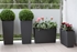 Picture of Flower pot Rattan Finezja 30x30x57cm, gray