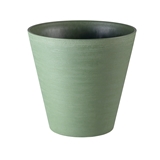 Show details for FLOWER POT RE-POT ROUND D16 GREEN (TERAPLAST)