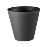 Show details for FLOWER POT RE-POT ROUND D25 BLACK (TERAPLAST)