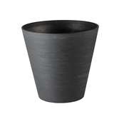 Show details for FLOWER POT RE-POT ROUND D30 BLACK (TERAPLAST)