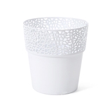 Show details for Flower pot Rosa 655, 12x12cm, white