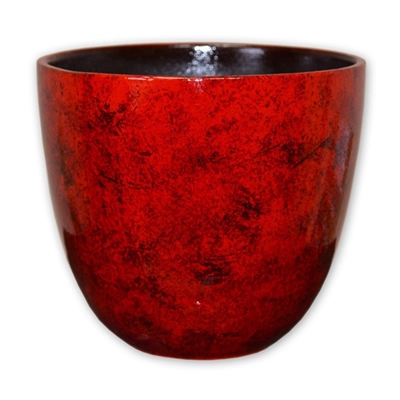 Picture of Flower pot Veta-4, 20x19cm, red