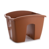 Show details for HINGED FLOWER POT 14021 LIGHT BROWN (PROSPERPLAST)