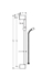 Picture of Shower stand and hose Crometta, height 65 cm, Hansgrohe