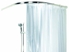 Picture of Spirella Shower Curtain Rod Ova-Rondo 90x90cm Aluminium Silver