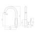 Picture of Faucet SINK AM719.5CMATC (DOMOLETTI)
