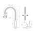 Picture of KITCHEN Faucet AMUR DAM719.5 / 10B (DOMOLETTI)