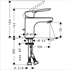 Picture of FAUCET FOR WASHBASIN WINDOW E 70 (HANSGROHE)