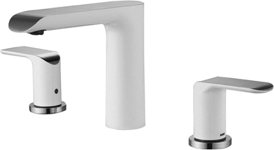 Picture of Vento Ravena Built-In Ceramic Sink Faucet White/Chrome