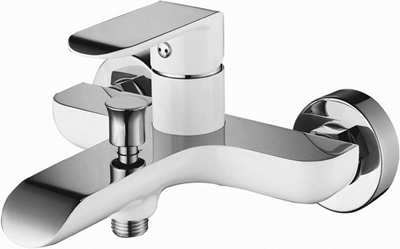 Picture of Vento Ravena Bath/Shower Faucet with Accessories White/Chrome