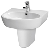 Show details for Sink Cersanit Parva, 55x42,5x16cm, white