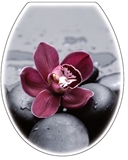 Show details for Karo-Plast Toilet Seat UNI Black Orchidea