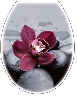 Picture of Karo-Plast Toilet Seat UNI Black Orchidea