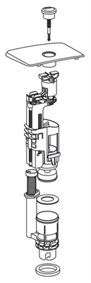 Picture of TWICO2 MECHANISM WITH LID AND BUTTON (GUSTAVSBERG)