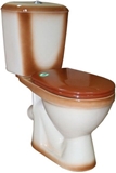 Show details for Rosa Lira WC Brown 350x600mm