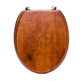 Show details for Toilet seat Domoletti, brown 46x37cm