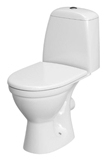 Show details for Toilet Cersanit, white, with horizontal water drain