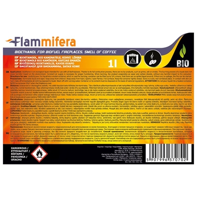 Picture of Bioethanol 1L coffee scent for Bio fireplaces