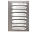 Show details for BLOCK. GRILL METAL MR140X190MM, GALVANIZED (EUROPLAST)