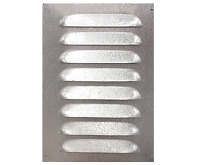 Picture of BLOCK. GRILL METAL MR140X190MM, GALVANIZED (EUROPLAST)