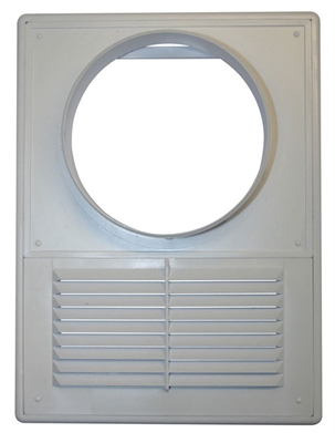 Picture of Ventilation grille with adapter Plaskanta D125, white