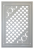 Show details for Ventilation grille with mosaic Plaskanta 17x25cm, white