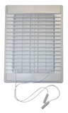 Show details for Ventilation grille with valve Plaskanta 25,5x19cm, white