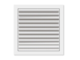 Show details for Ventilation grille Europlast ND190X190 / 125mm, white