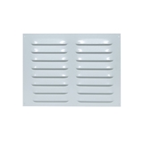 Show details for Ventilation grille MR260x190mm, white