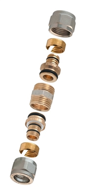 Picture of Detachable connection, 16x16 mm, TDM Brass