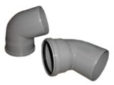 Show details for Sewer pipes 67 ° bend Wavin D110mm, PVC