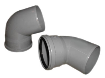 Picture of Sewer pipes 67 ° bend Wavin D110mm, PVC