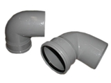 Show details for Sewer pipes 87 ° bend Wavin D110mm, PVC