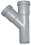 Show details for Sewer pipe triangle Wavin D50mm, 45 °, PVC