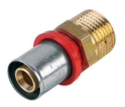 Picture of Self-pressing adapter, size 20x½ &quot;, TDM Brass