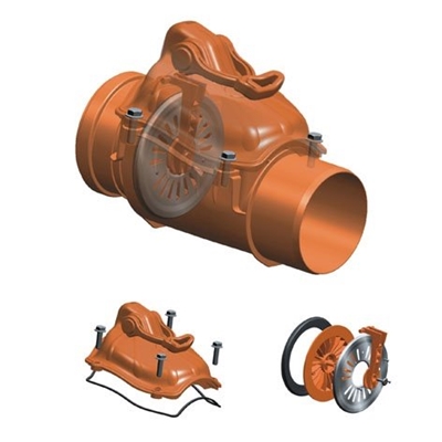 Picture of Check valve external D110 PVC (Magnaplast)