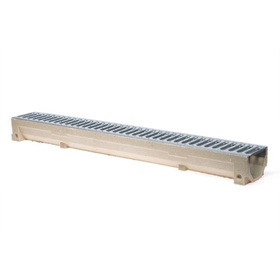 Picture of Drainage channel with galvanized steel grille Stora Home Drain, 1 m