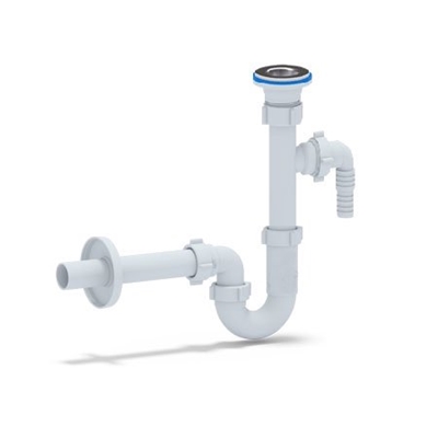 Picture of siphon washbasin 1 1 / 4x32 DB1303EU straight (ANIPLAST)