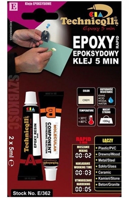 Picture of Technicqll Rapid 5 min Epoxy Glue 2x5ml