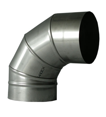 Picture of Chimney 90 ° bend Wadex D200mm