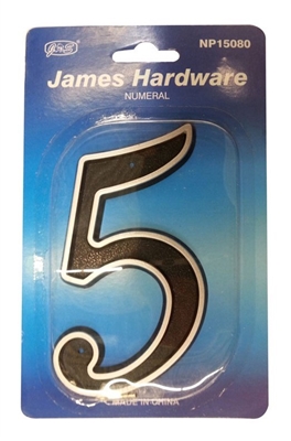 Picture of NUMBER OF HOUSES 5 150MM SILVER / BLACK