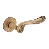 Show details for HANDLE FOR DOOR TOSCA AGED BRASS (METAL-BUD)