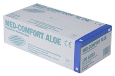 Picture of Ampri Med Comfort Aloe Latex Powder Free Gloves M 100pcs