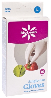 Picture of GLOVES RUBBER MCLEAN 10 PCS L PCS