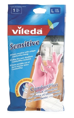 Picture of GLOVES HOUSEHOLD SENSITIVE VILEDA L