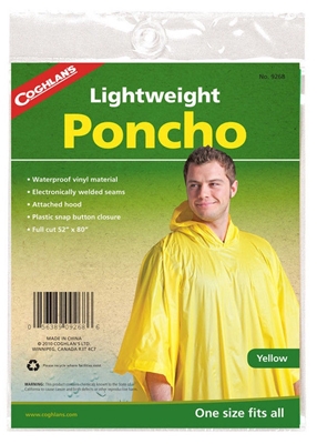 Picture of Coghlans Lightveight Poncho Yellow