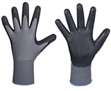 Show details for DD Nylon-Polyester Gloves With Dotted Nitrile Palm 10