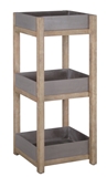 Show details for Home4you Sandstone Shelf 40x40x97cm Grey/Brown