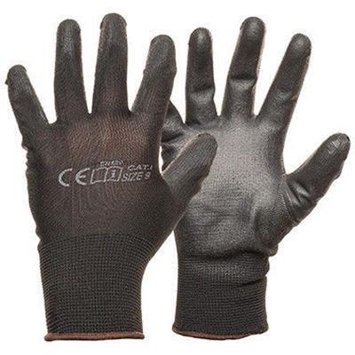 Picture of Monte Nylon Knitted Gloves With PU Black 10